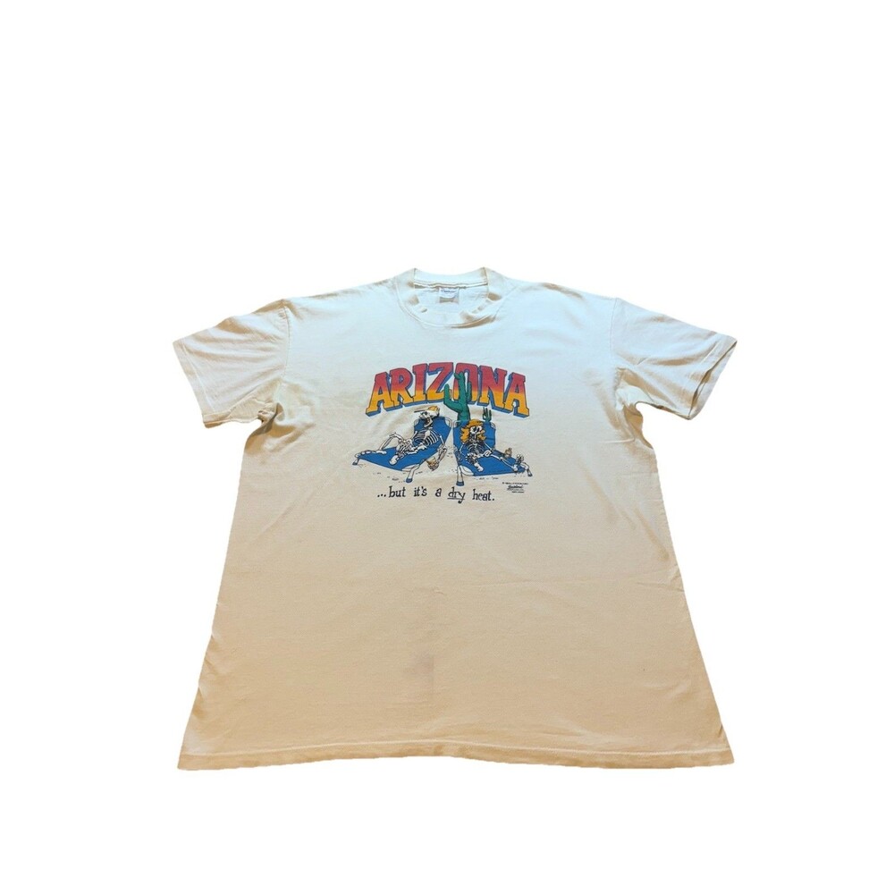 Vintage Arizona Dry Heat T-Shirt 80’s White Men’s Size XL